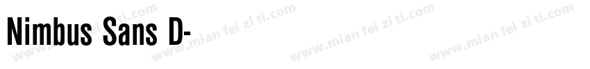 Nimbus Sans D字体转换